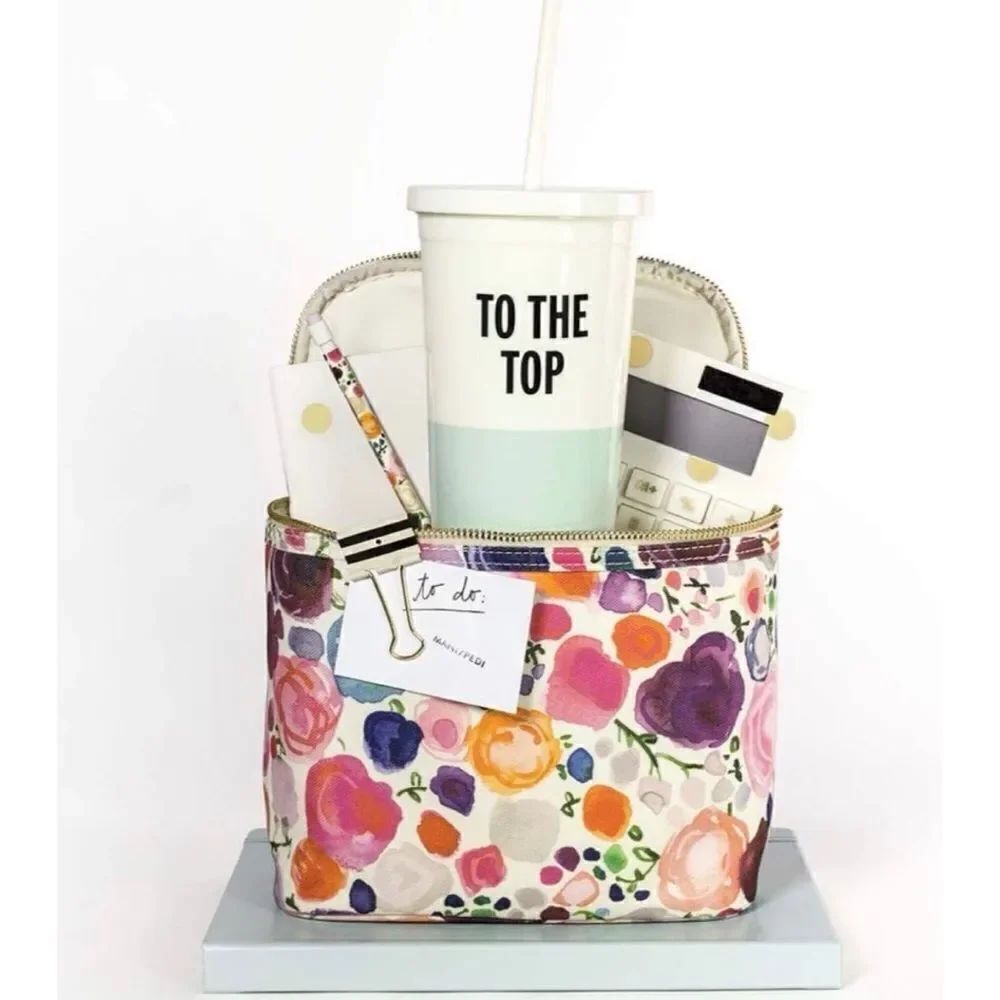 Kate Spade "To The Top" Insulated Tumbler 20oz Travel Mug Cup /New